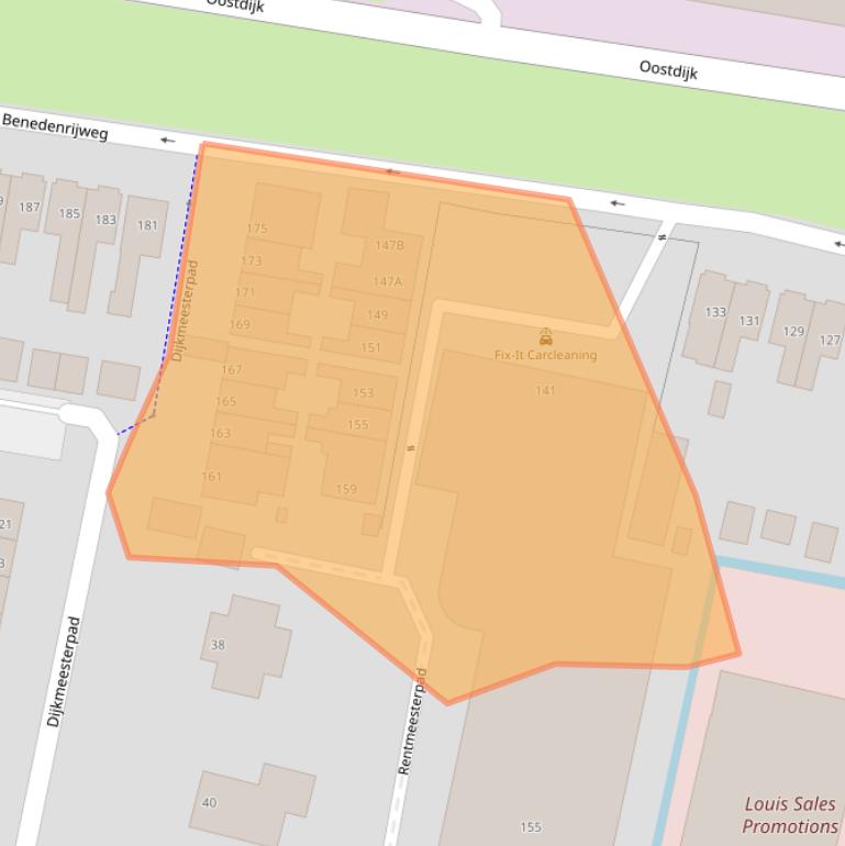 Kaart van postcodegebied 3077CC.