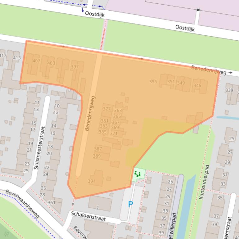 Kaart van postcodegebied 3077CH.