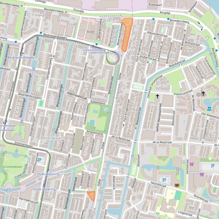 Kaart van postcodegebied 3077CL.
