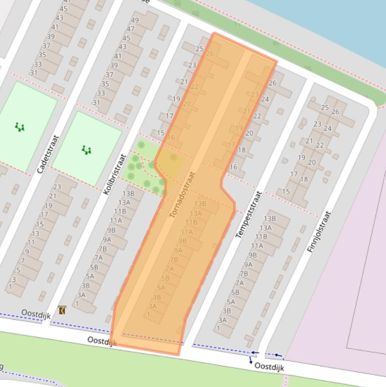 Kaart van postcodegebied 3077CT.