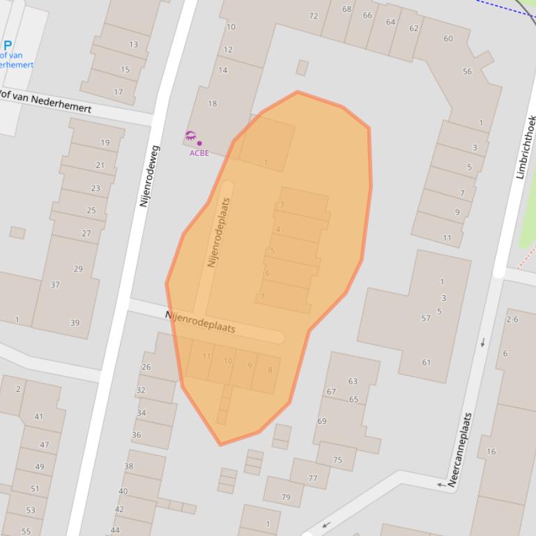 Kaart van postcodegebied 3077ER.