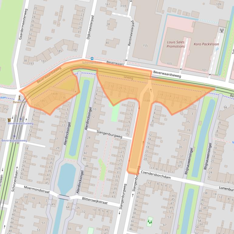 Kaart van postcodegebied 3077GB.