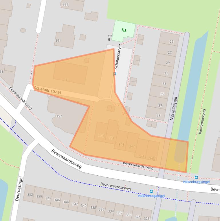 Kaart van postcodegebied 3077GM.