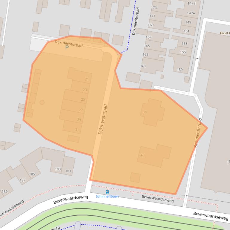 Kaart van postcodegebied 3077GS.