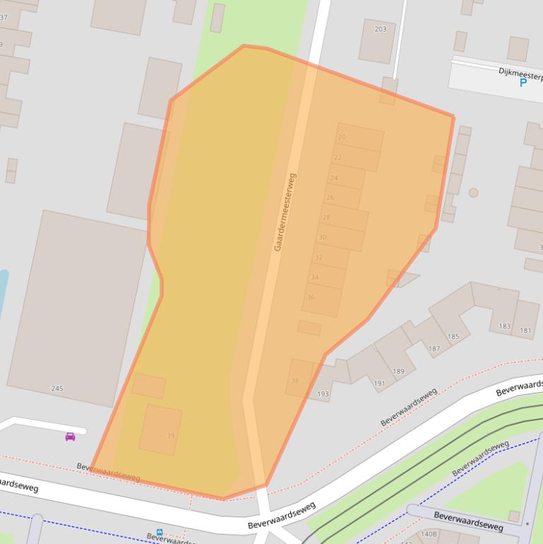 Kaart van postcodegebied 3077GT.