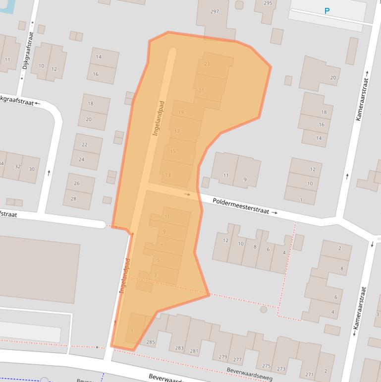 Kaart van postcodegebied 3077GV.