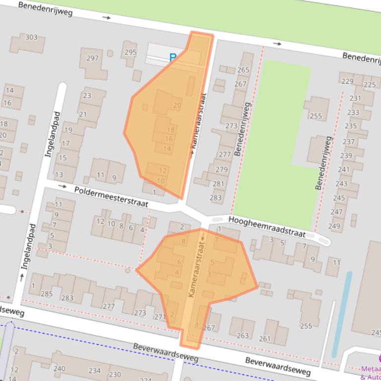 Kaart van postcodegebied 3077GX.