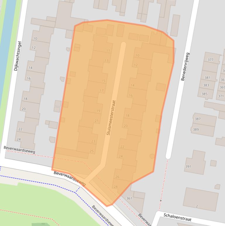 Kaart van postcodegebied 3077GZ.