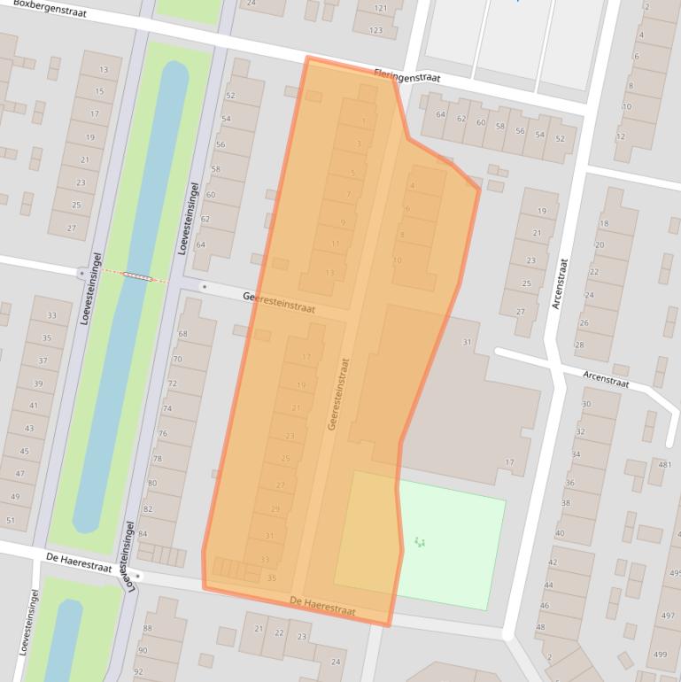 Kaart van postcodegebied 3077HG.