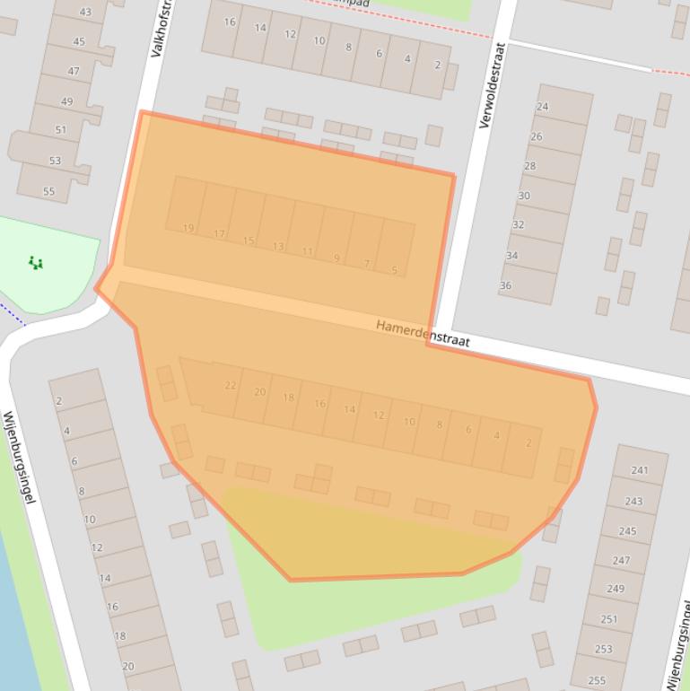 Kaart van postcodegebied 3077HP.