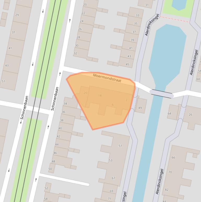 Kaart van postcodegebied 3077JH.