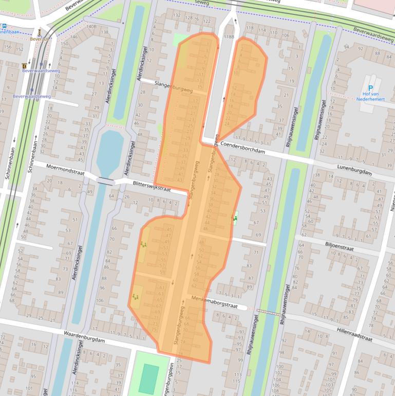 Kaart van postcodegebied 3077JL.