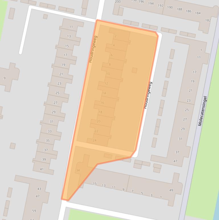 Kaart van postcodegebied 3077KH.