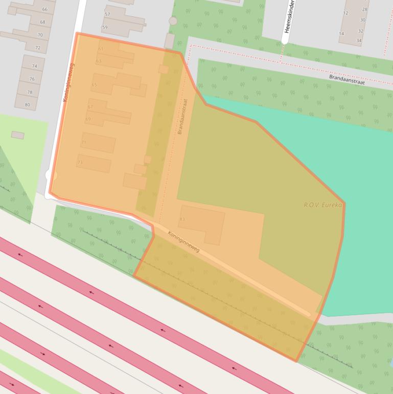 Kaart van postcodegebied 3077LH.