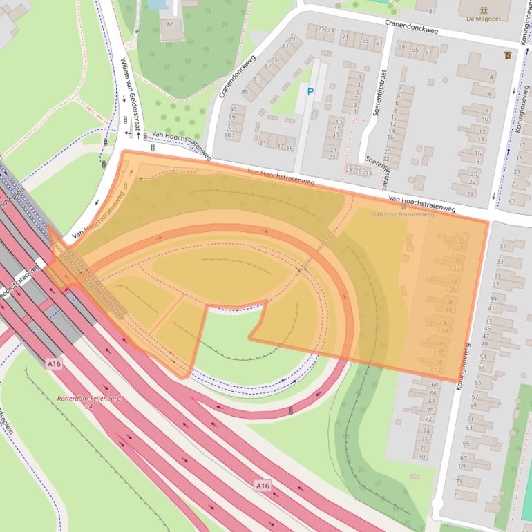 Kaart van postcodegebied 3077LK.