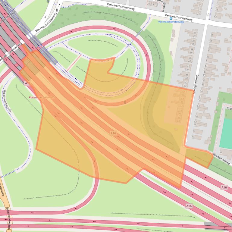 Kaart van postcodegebied 3077LL.