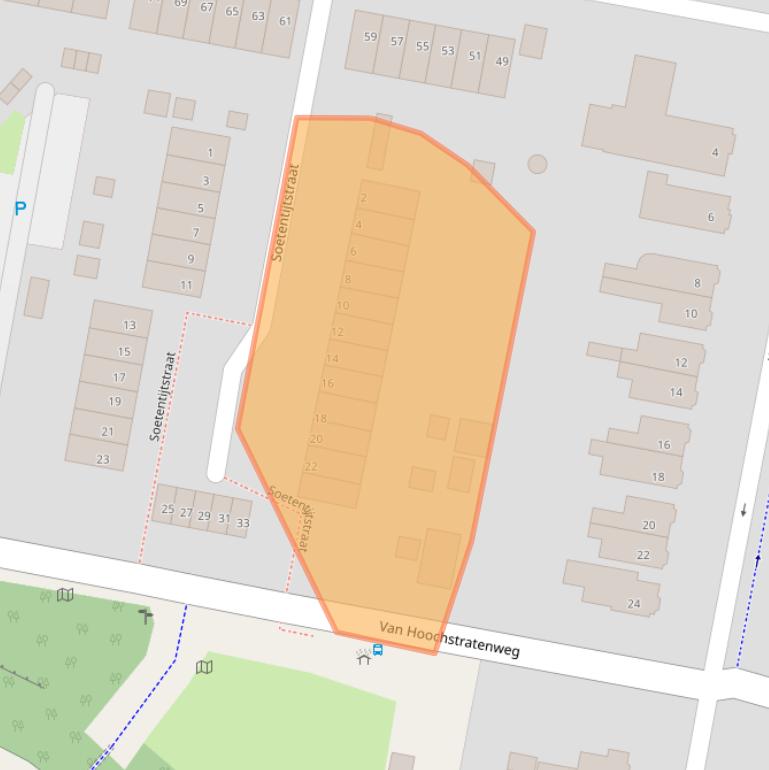 Kaart van postcodegebied 3077LN.