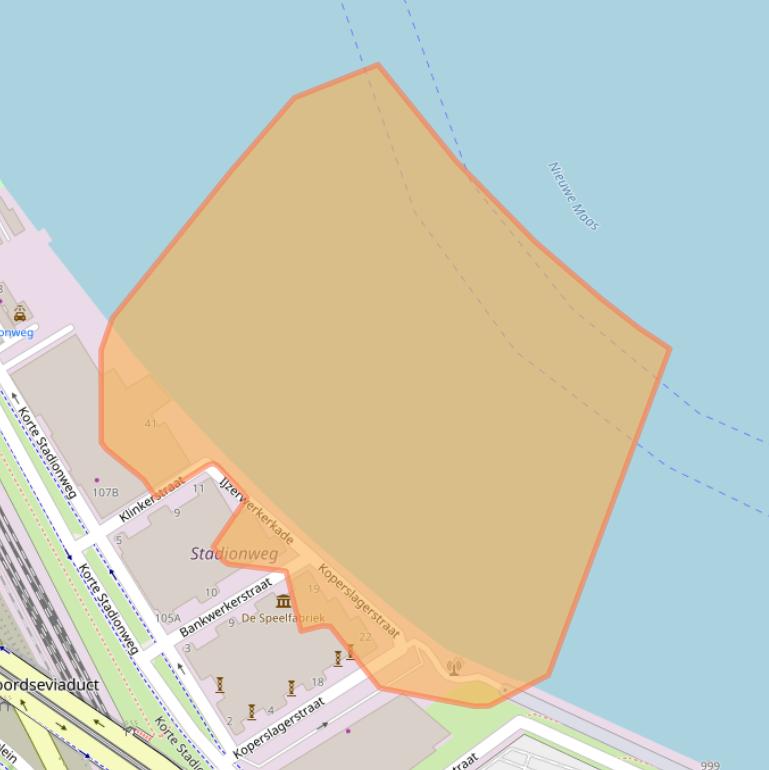 Kaart van postcodegebied 3077MC.