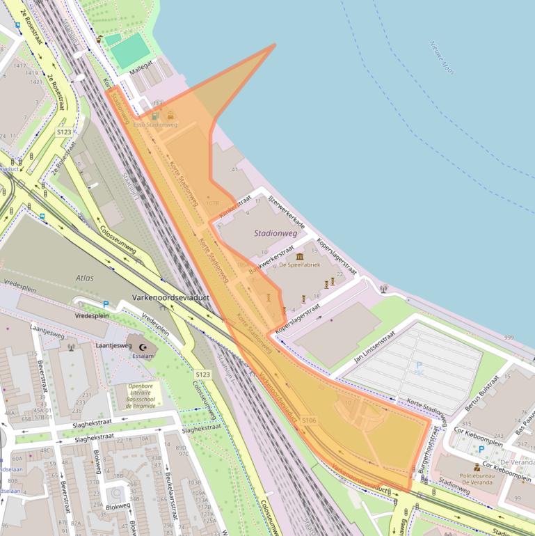 Kaart van postcodegebied 3077ME.