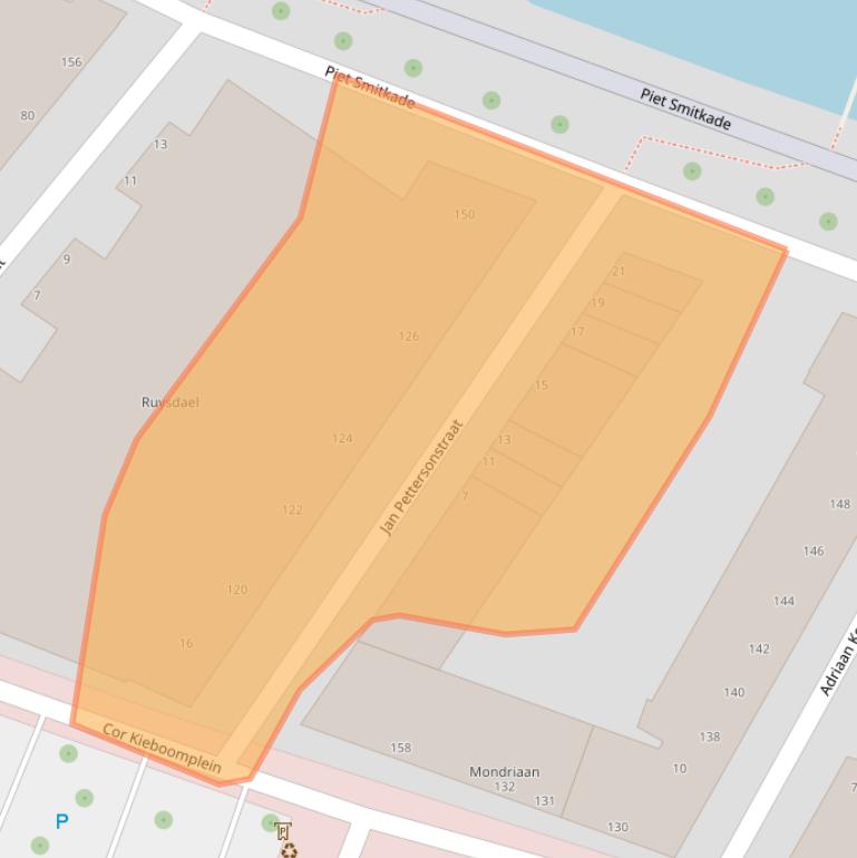 Kaart van postcodegebied 3077MN.