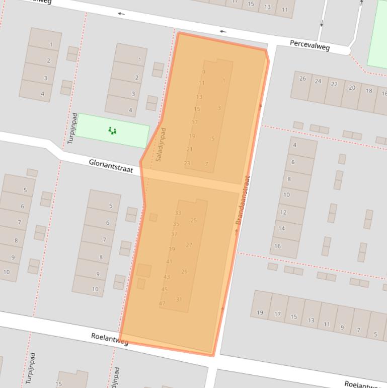 Kaart van postcodegebied 3077NA.