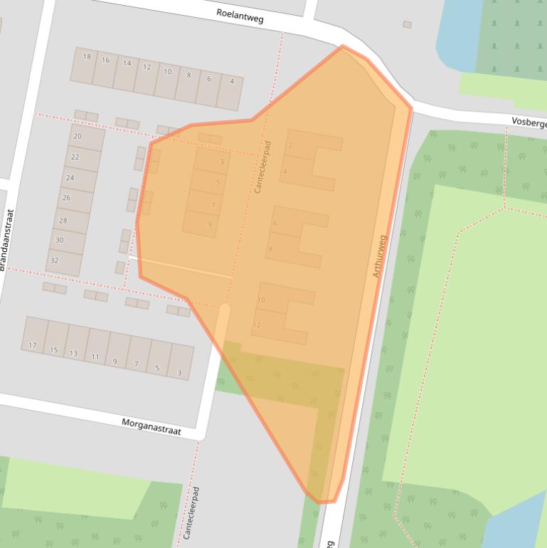 Kaart van postcodegebied 3077NC.