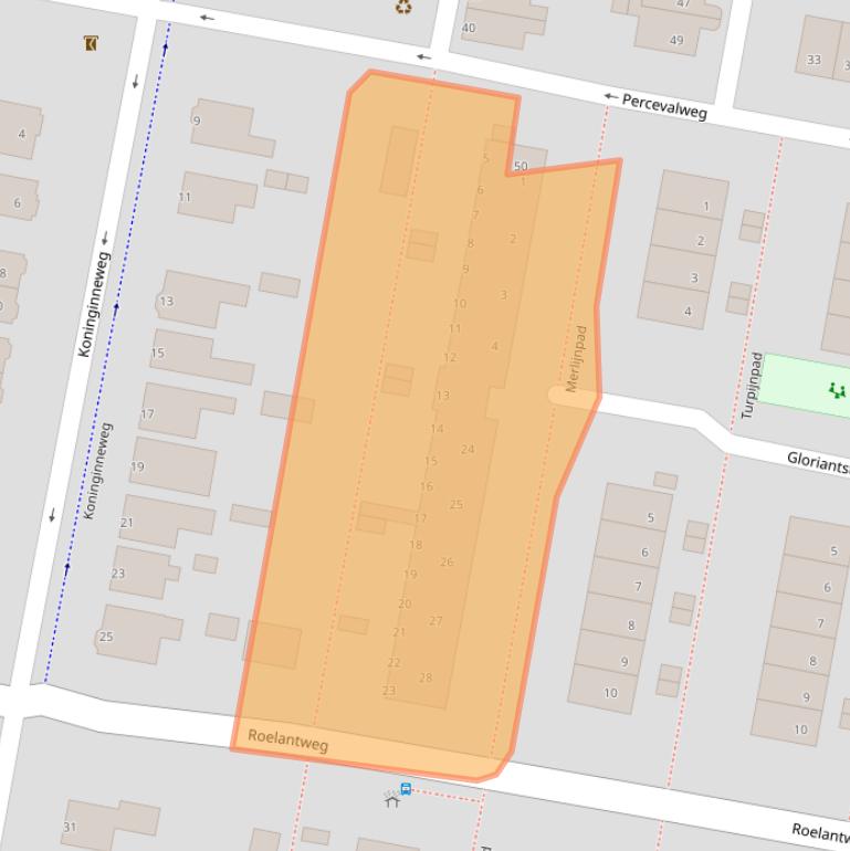 Kaart van postcodegebied 3077NH.