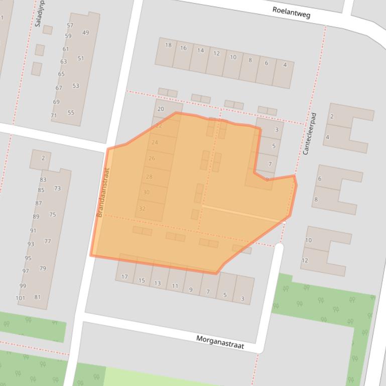 Kaart van postcodegebied 3077NL.