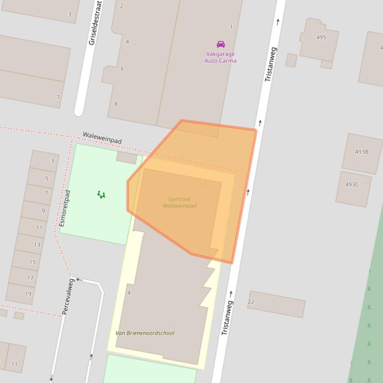 Kaart van postcodegebied 3077NT.