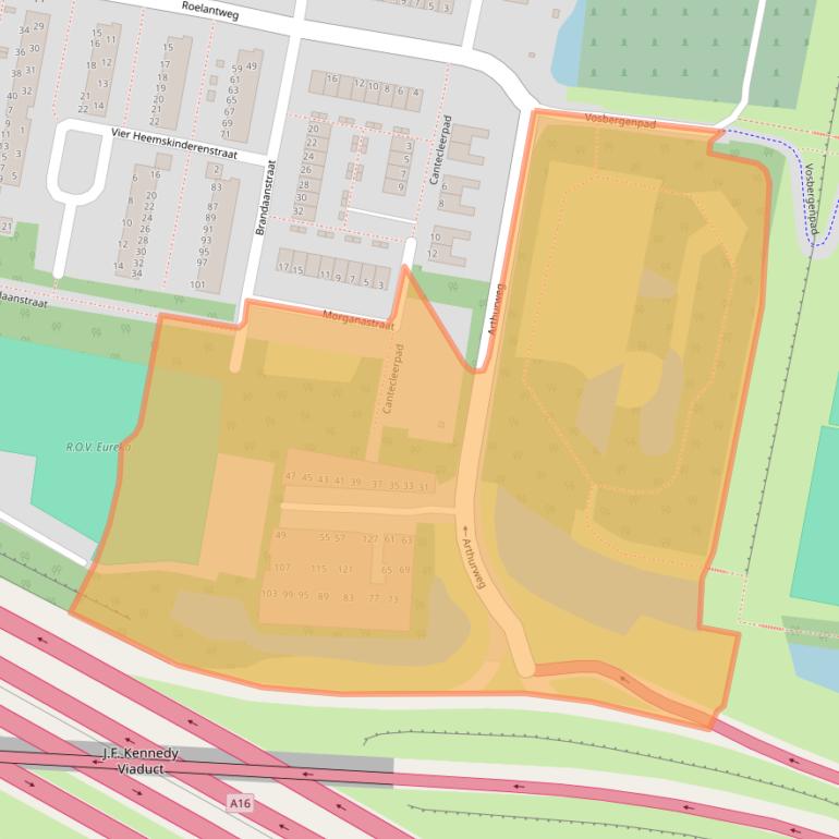 Kaart van postcodegebied 3077NW.