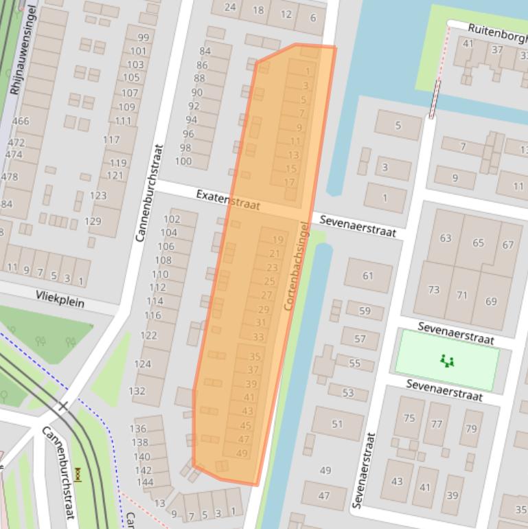 Kaart van postcodegebied 3077PE.