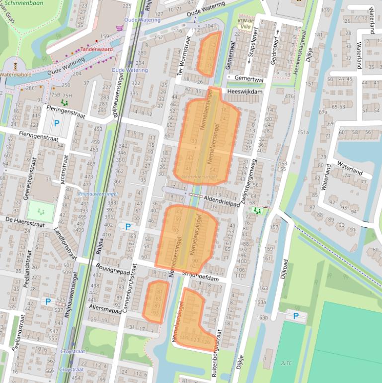 Kaart van postcodegebied 3077PL.
