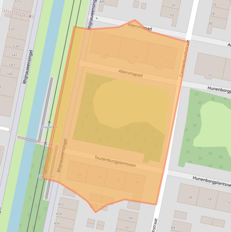 Kaart van postcodegebied 3077PP.