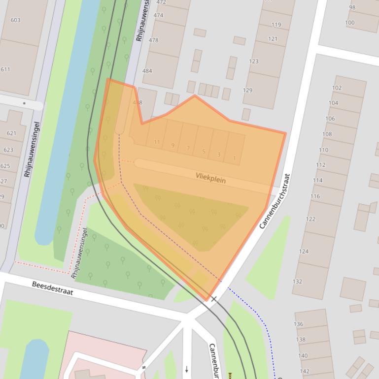 Kaart van postcodegebied 3077PR.