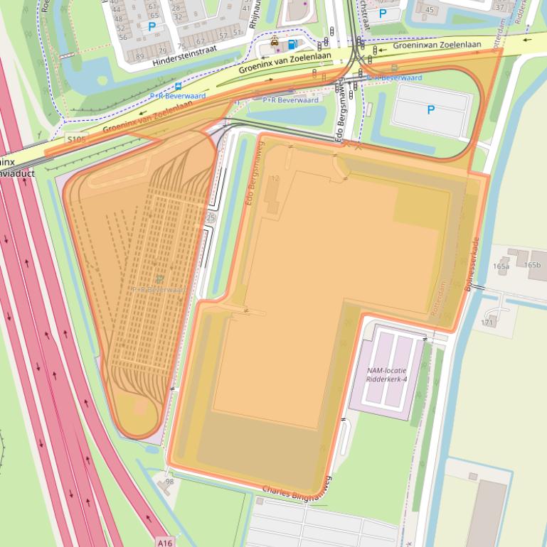 Kaart van postcodegebied 3077PX.