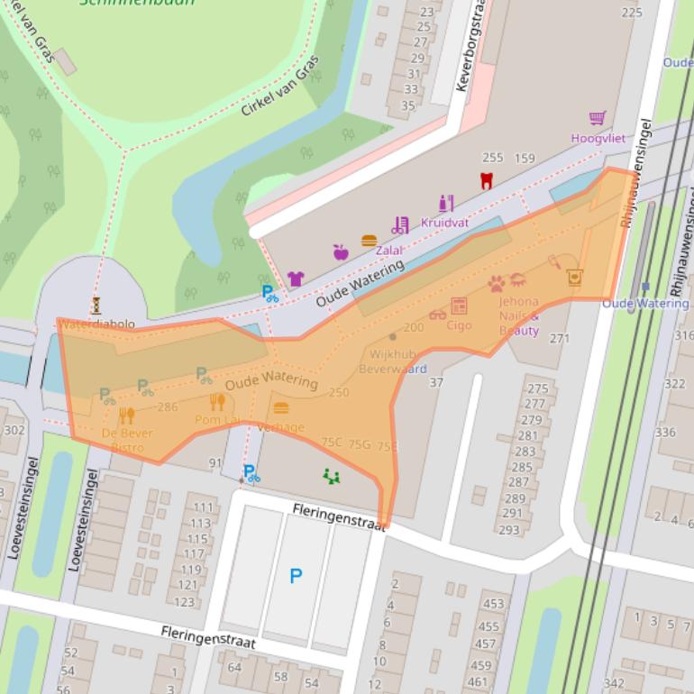 Kaart van postcodegebied 3077RD.