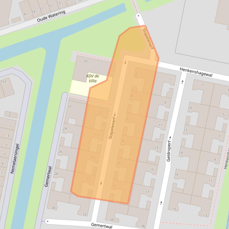 Kaart van postcodegebied 3077RZ.