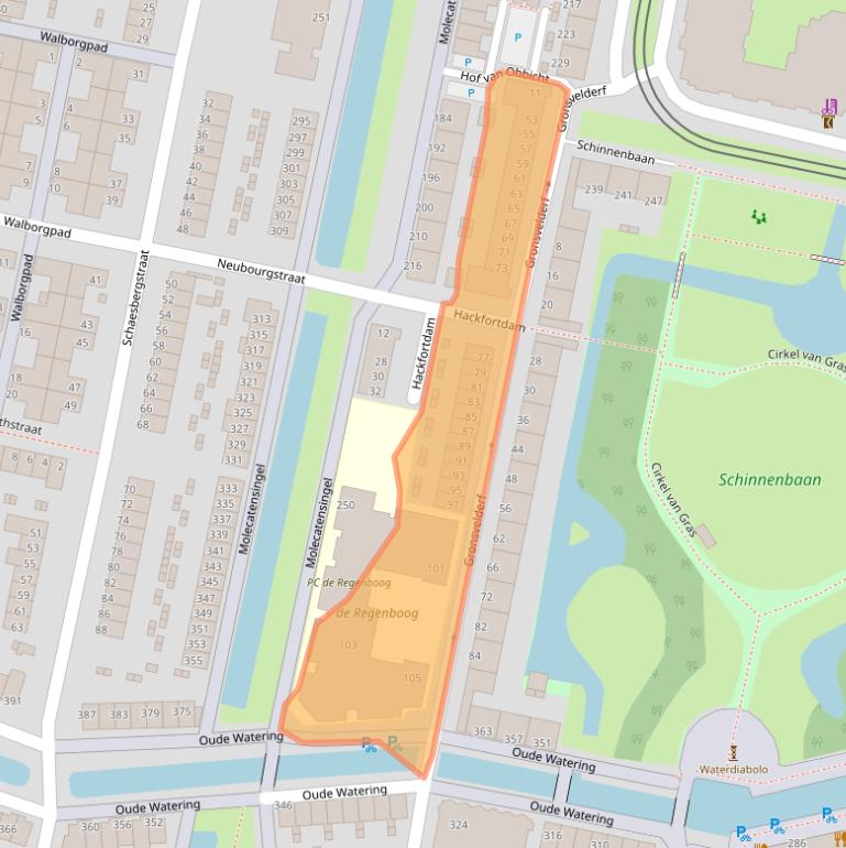 Kaart van postcodegebied 3077SB.