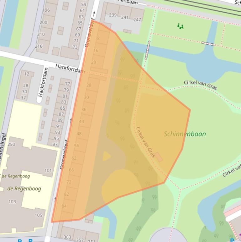 Kaart van postcodegebied 3077SC.