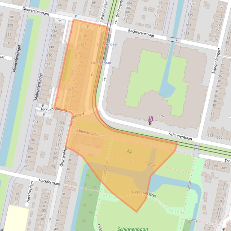 Kaart van postcodegebied 3077SK.