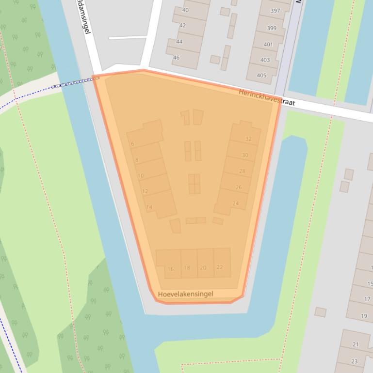 Kaart van postcodegebied 3077SR.