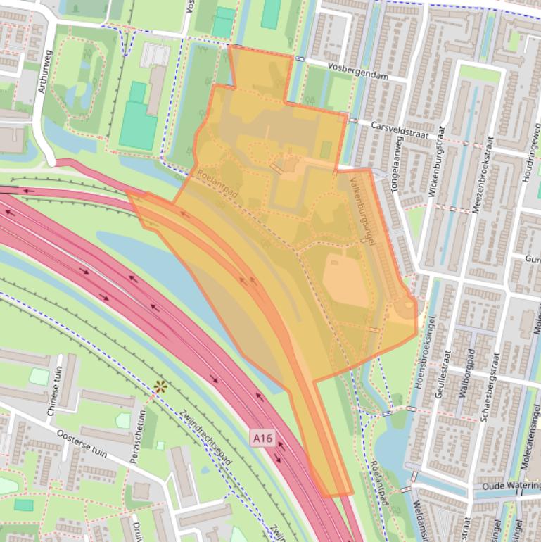 Kaart van postcodegebied 3077TH.