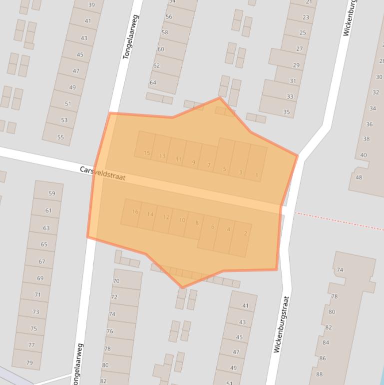 Kaart van postcodegebied 3077TM.