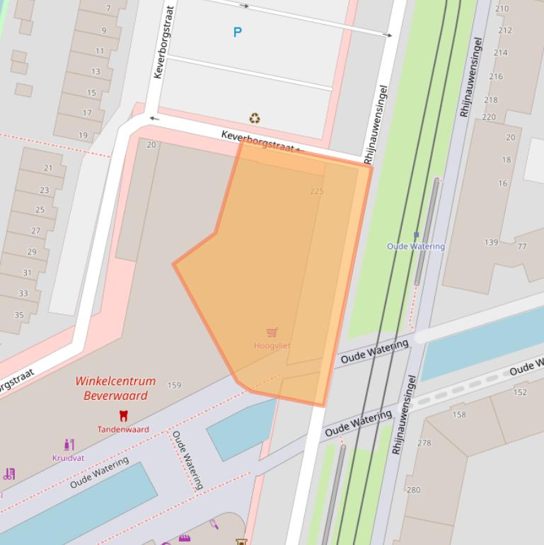 Kaart van postcodegebied 3077VD.