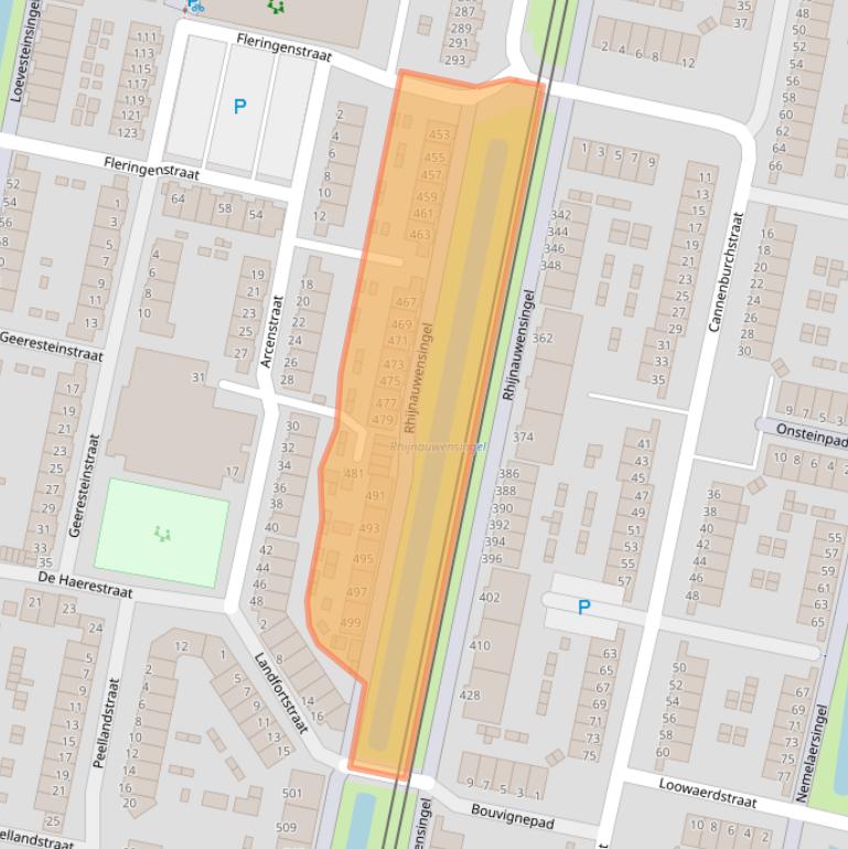 Kaart van postcodegebied 3077VG.