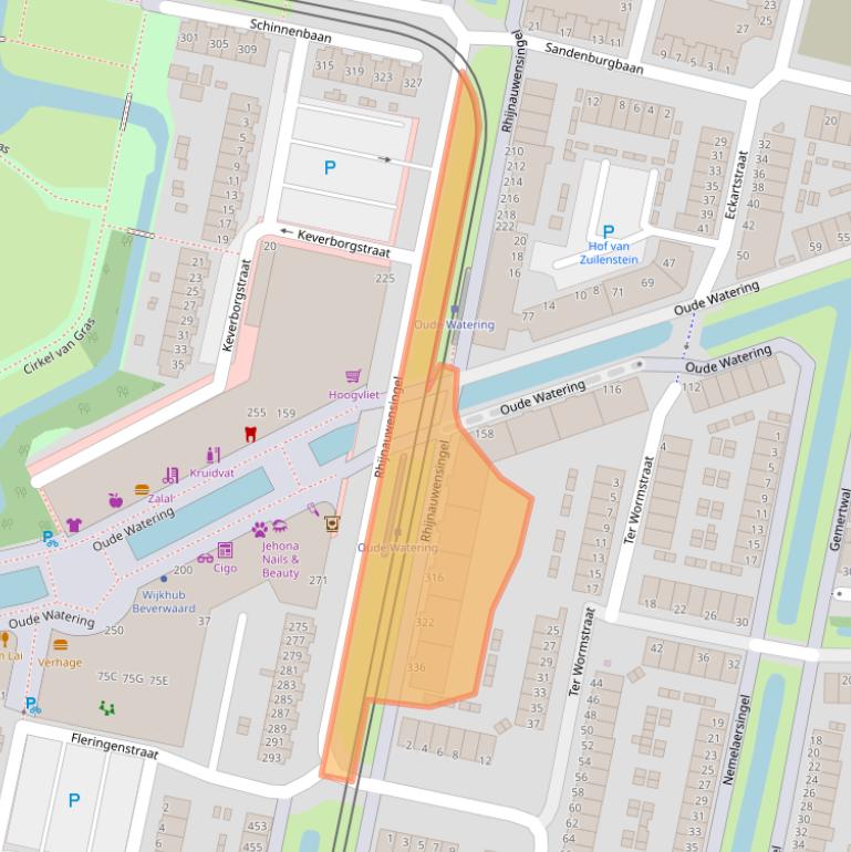 Kaart van postcodegebied 3077VK.