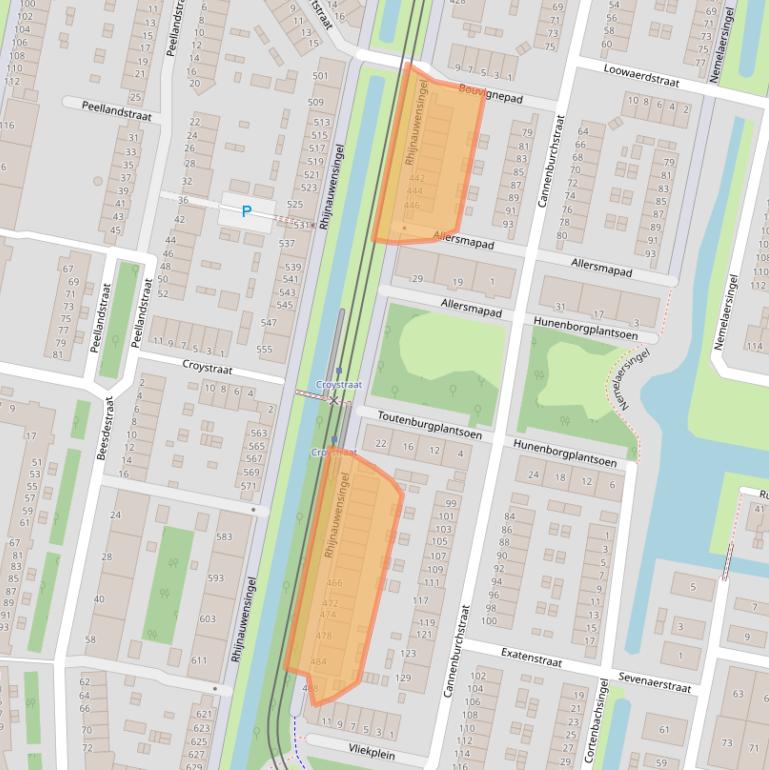 Kaart van postcodegebied 3077VM.
