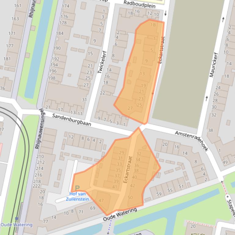 Kaart van postcodegebied 3077XD.