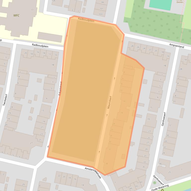 Kaart van postcodegebied 3077XJ.
