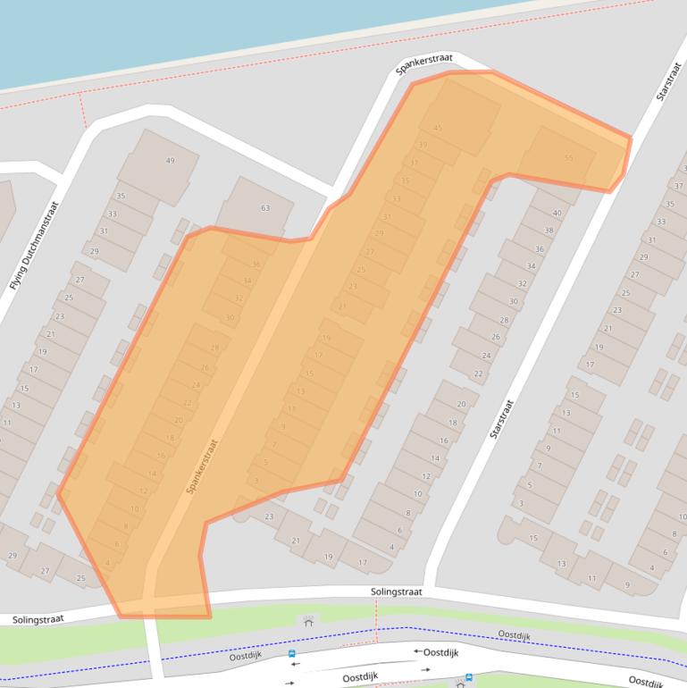 Kaart van postcodegebied 3077ZD.